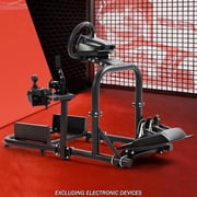 Supllueer Racing Simulator Cockpit Wheel Stand Round Tube Stable Adjustable Fit Logitech G29 G920 G923 Thrustmaster Fanatec.Excluding electronic devices