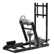 Supllueer Racing Simulator Cockpit with Display Bracket Fit Logitech Thrustmaster T300 Fanatec