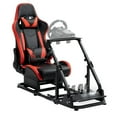 Supllueer Racing Simulator Cockpit with Red Seat Fit Logitech G29 G920 ...