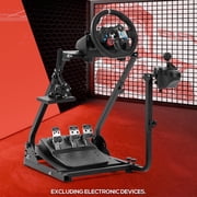 Supllueer Racing Wheel Stand Simulator Cockpit Stable Adjustable for Logitech G29 G920 G923 Thrustmaster T80.Excluding Electronic Devices
