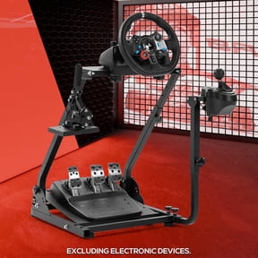 Supllueer Racing Wheel Stand Simulator Cockpit Stable Adjustable for Logitech G29 G920 G923 Thrustmaster T80.Excluding Electronic Devices