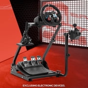 Supllueer Racing Wheel Stand Simulator Cockpit Stable Adjustable Fit for Logitech G29 G920 G923 Thrustmaster T80.Excluding Electronic Devices