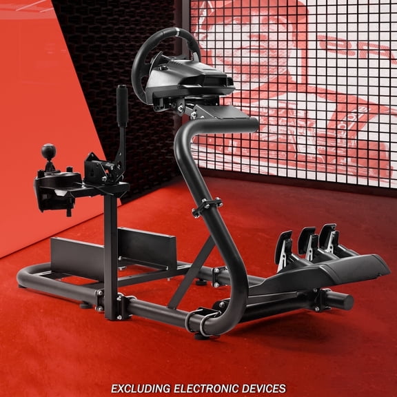 Supllueer Racing Simulator Cockpit Wheel Stand Semi Open Single Arm Fit Logitech G29 G920 G923 Fanatec Thrustmaster.Excluding electronic devices