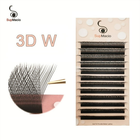 Supmacio Lash Extension 3D Clover W Eyelashes Soft 0.07mm 8-15 Mixed Ready-Made Bundles 3DW Lashes