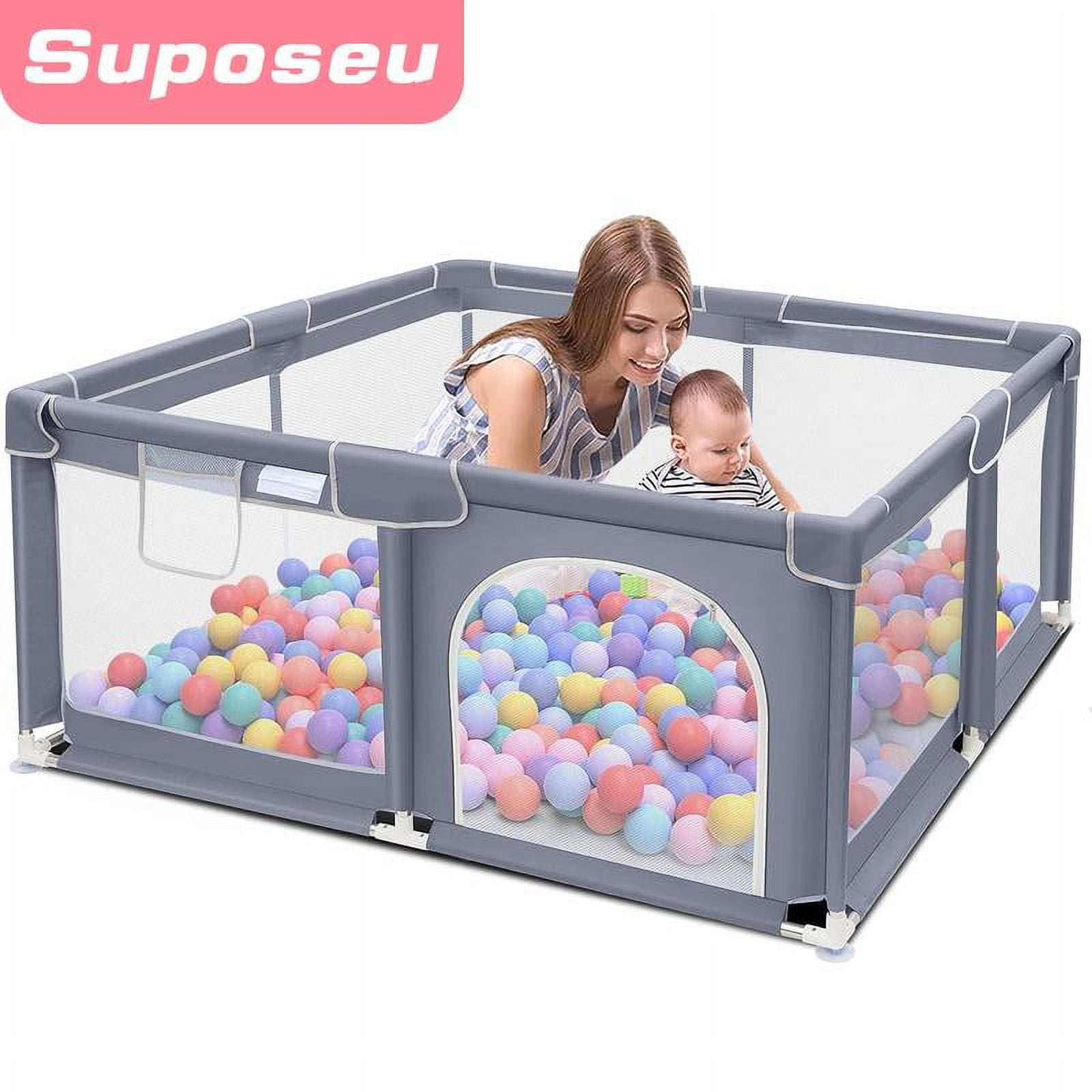 Suposeu Baby Playpen, Large Indoor and Outdoor Playard, Play Pens for ...