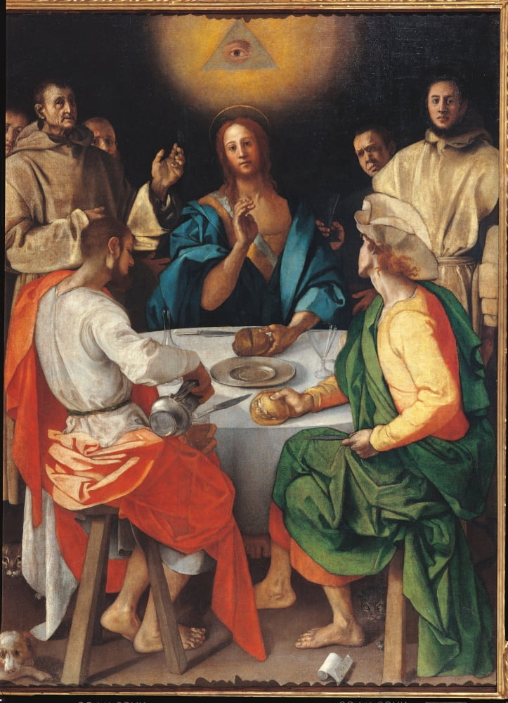 Supper At Emmaus Canvas Art - (18 x 24)