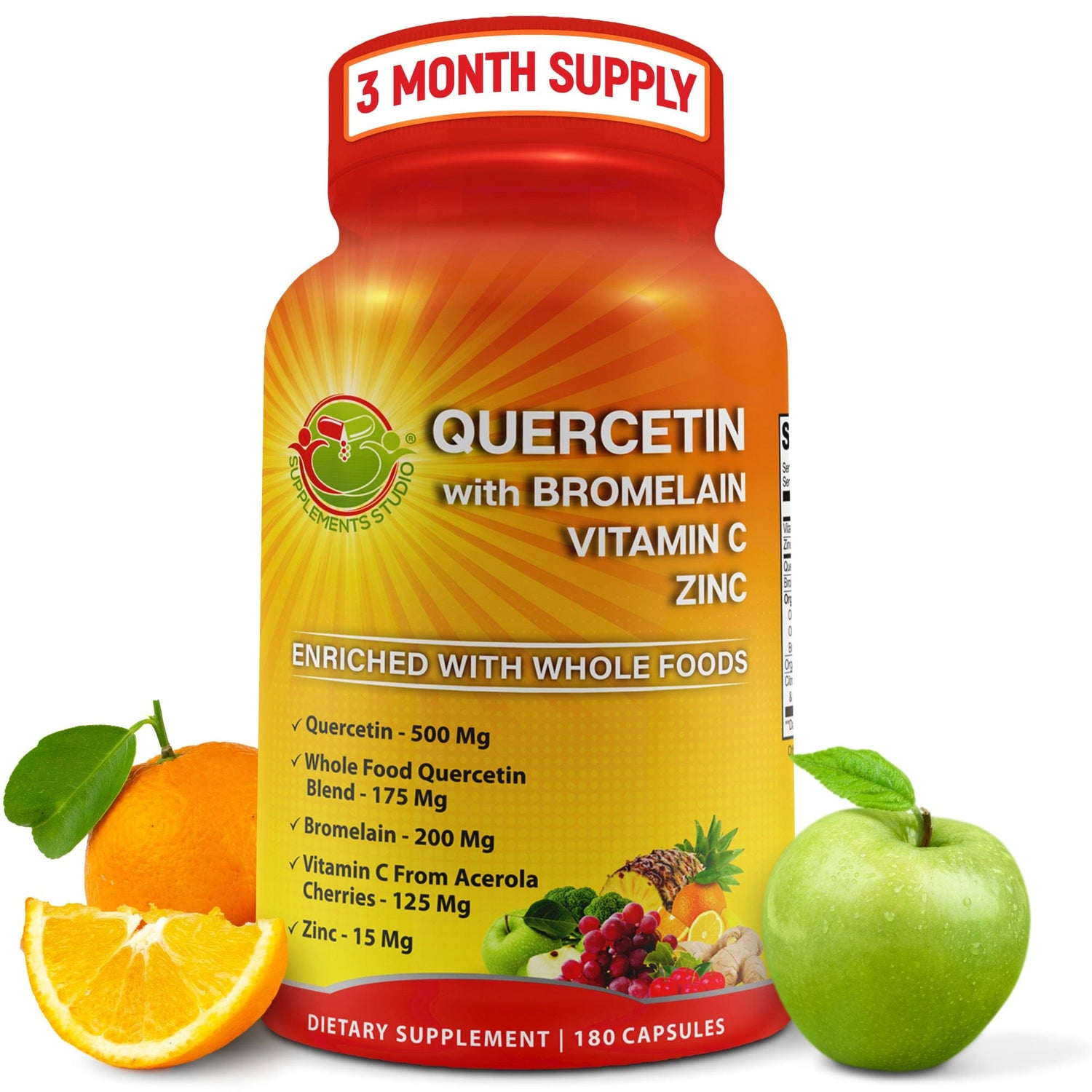 Supplements Studio Quercetin with BromelainZincVitamin CGinger