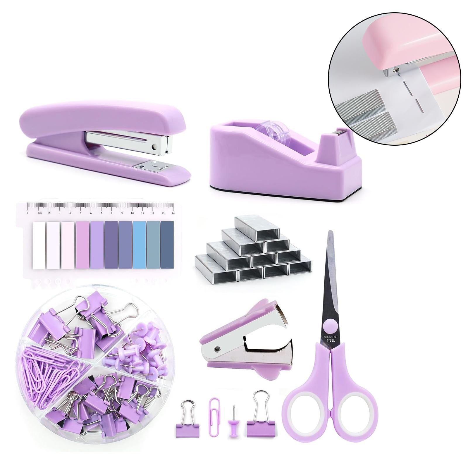 Supplies Desk Accessories Stapler And Tape Dispenser Set For Women With