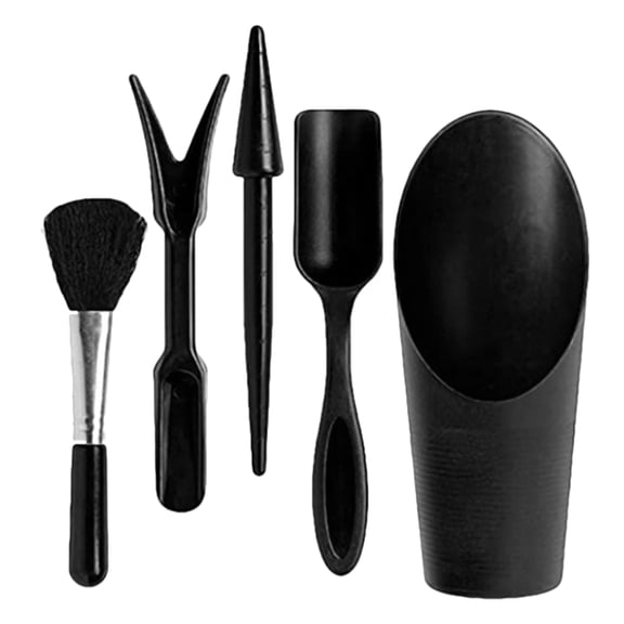 YSNOOWE 1Set Small Garden Shovels Tool Set Durable Plastic Black for Soil Loosening