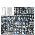thumbnail image 1 of Supplies Printing Plate Set - Halloween and Christmas Stamp Kit with Reusable Stamper Tool for Nail Design, 1 of 8
