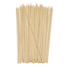 Supplika Natural Bamboo Skewers for BBQ, Appetiser, Fruit，Cocktail，Kabob，Chocolate Fountain，Grilling，Barbecue，Kitchen，Crafting and Party. Φ=4mm [100 count] (12 inch)
