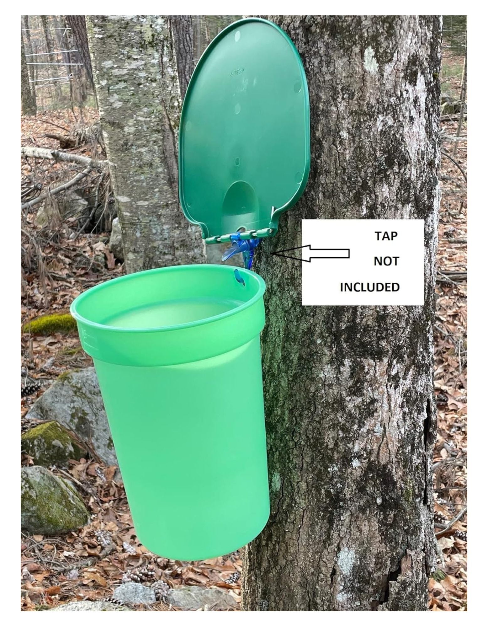Supply 3Pack of Plastic Buckets with Lids for Making Maple Syrup