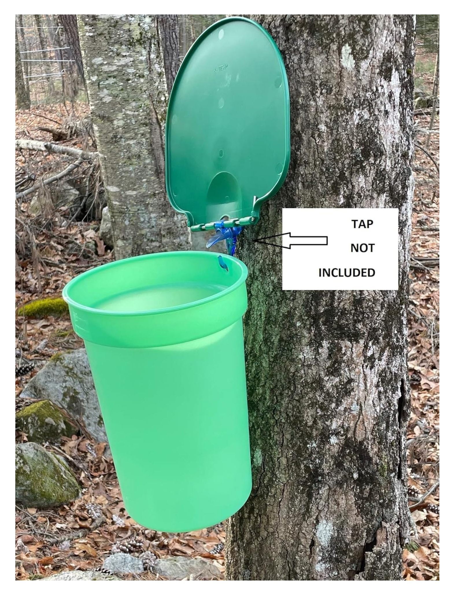 Supply 3Pack of Plastic Buckets with Lids for Making Maple Syrup