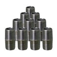 thumbnail image 1 of Supply Giant 1/4" x 1", Closed Steel Pipe, pre cut Industrial Pipe, Threaded Pipe Nipples and Fittings, Build Vintage DIY Furniture, Galvanized (Pack Of 10), 1 of 2