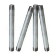 thumbnail image 1 of Supply Giant 1/4" x 10", Steel Pipe, pre cut Industrial Pipe, Threaded Pipe Nipples and Fittings, Build Vintage DIY Furniture, Galvanized (Pack Of 4), 1 of 2