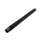 Supply Giant 1448PBLK Black Steel Pipe, Schedule 40 Threaded Fitting, 1/4 In. x 48 In.