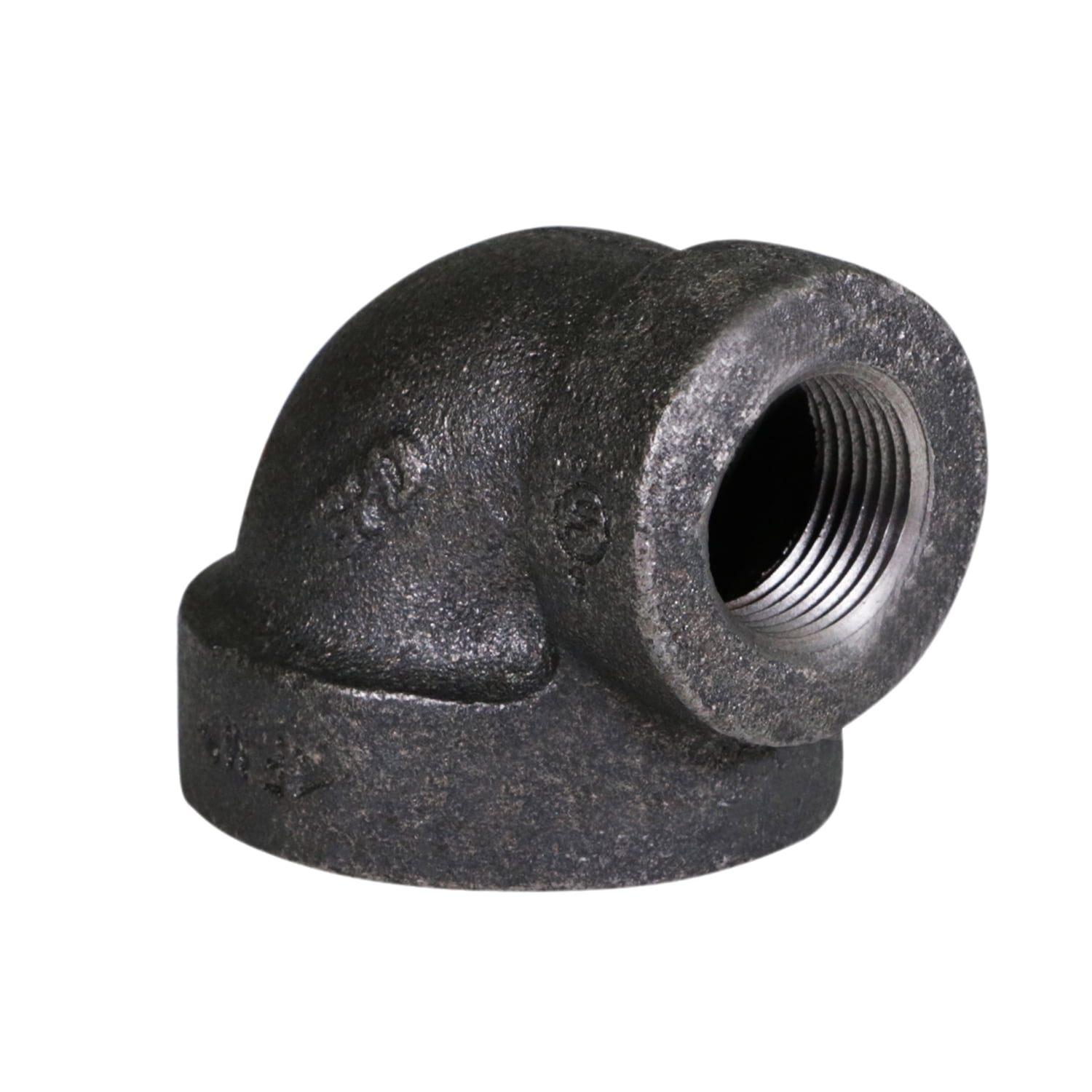 Supply Giant 2" x 3/4" 90 Degree Black Pipe Fitting Reducing Street Elbow Cast Iron
