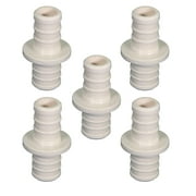 Supply Giant 5-100PPCP Plastic PEX Poly Alloy Straight Coupling Barb Pipe Fitting 1 Inch Pack of 5