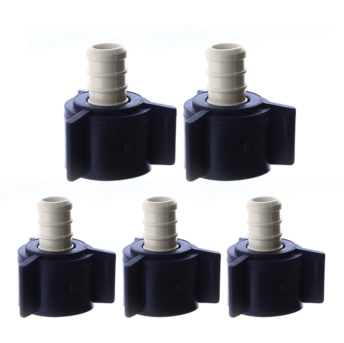 Supply Giant 5-1112PPRT Plastic PEX Poly Alloy Reducing Tee Barb Pipe  Fitting 1 x 3/4 x 1 Inches Pack of 5