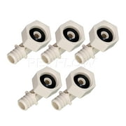 Supply Giant 5-3434PPSL Plastic PEX Poly Alloy 90 Degree Swivel Elbow Pex x FPT Barb Pipe Fitting 3/4 x 3/4 Inch Pack of 5