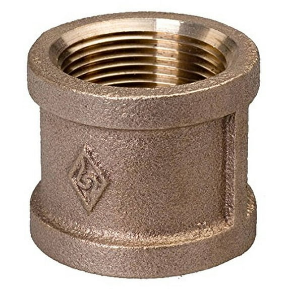 Supply Giant BRCP0100-NL 1" Brass Coupling, Lead free