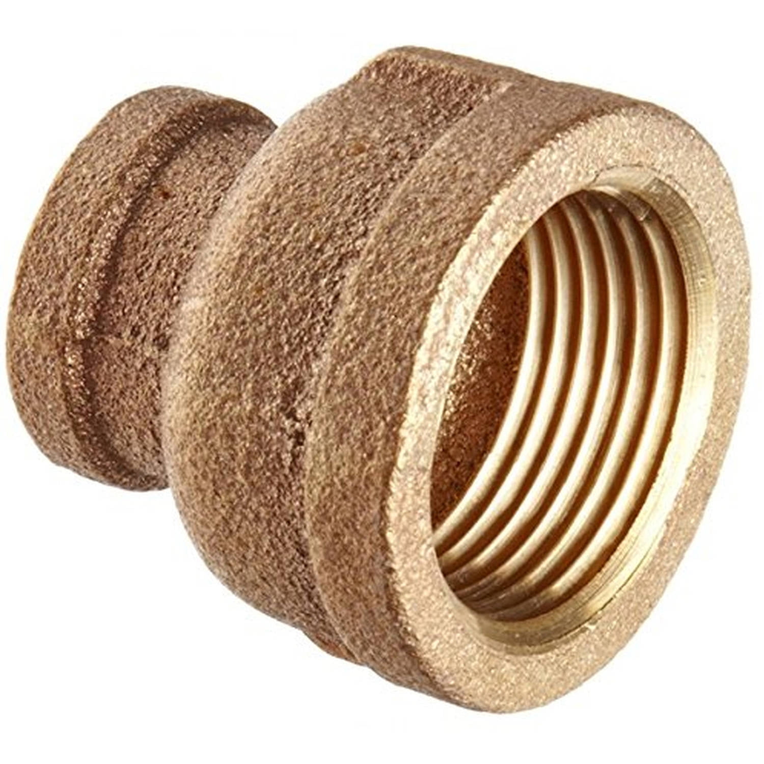Lead-Free Brass Reducing Coupling with NPT Threads, 3/4" x 1/2"