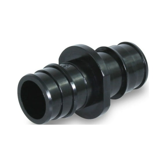 Supply Giant PEX-A Coupling Pipe Fitting; Plastic Poly Alloy; 2'’ Expansion Barb; Black