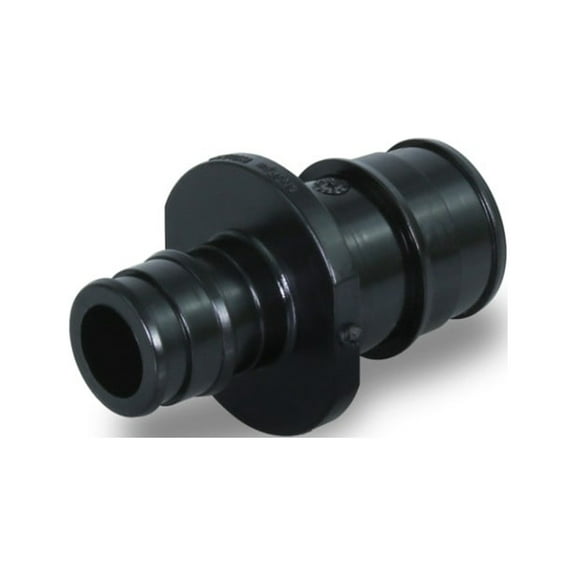Supply Giant PEX-A Reducing Coupling Pipe Fitting; Plastic Poly Alloy; 2'' x 1-1/2'’ Expansion Barb; Black