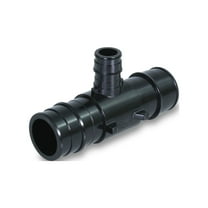 Supply Giant PEX-A Reducing Tee Pipe Fitting; Plastic Poly Alloy; 3/4'' x 1/2'’ x 1/2'' Expansion Barb; Black