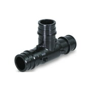 Supply Giant PEX-A Tee Pipe Fitting; Plastic Poly Alloy; 1-1/4'’ Expansion Barb; Black