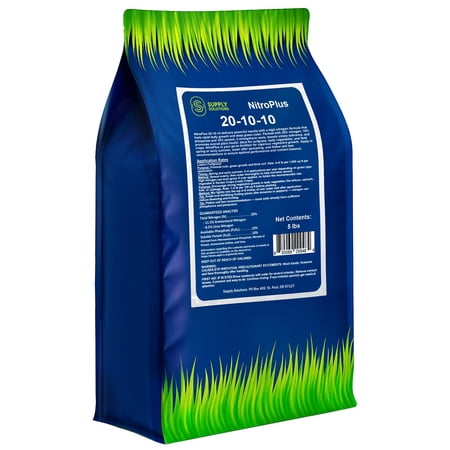 Supply Solutions NitroPlus 20-10-10 Fertilizer for Lawns and Gardens, All Purpose Lawn Fertilizer and Garden Fertilizer, Outdoor Plant Food with Nitrogen Phosphate and Potash Blend (5 Pounds)