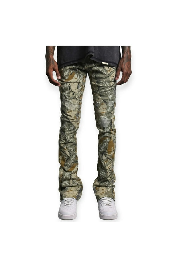 Men Stacked Ruthless Old English Jeans (Real Tree)