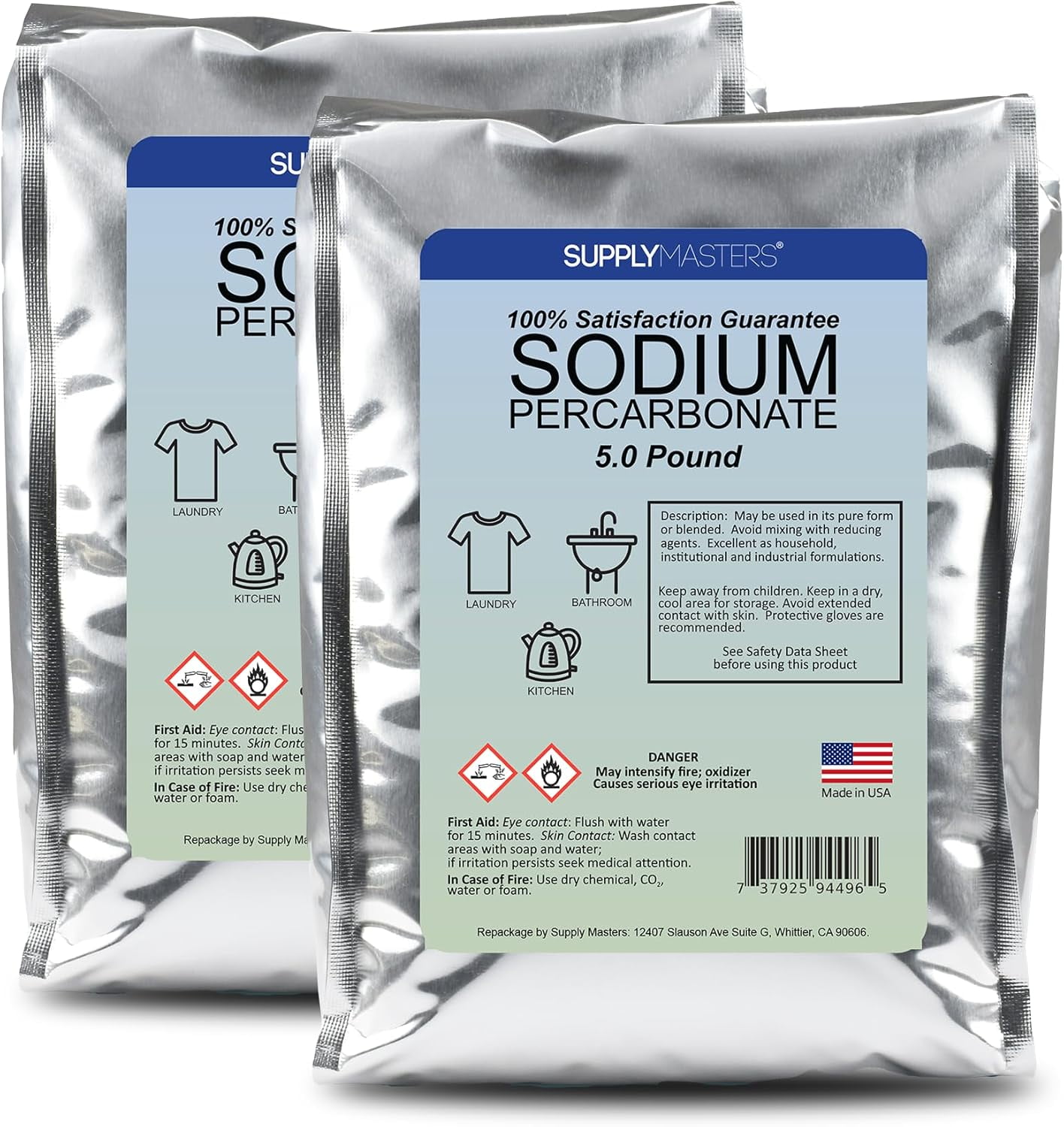 SupplyMasters Sodium Percarbonate Powder 10 lbs Pack - Oxygen Source ...