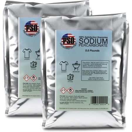 SupplyMasters Sodium Percarbonate Powder 10 lbs Pack - Oxygen Source & Bleach Alternative - Clothes Brightener, Laundry Detergent & Stain Remover