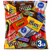 SupplyTiger Bulk Chocolate Bundle of (3lb) Variety Assortment Minis & Fun Size Mix