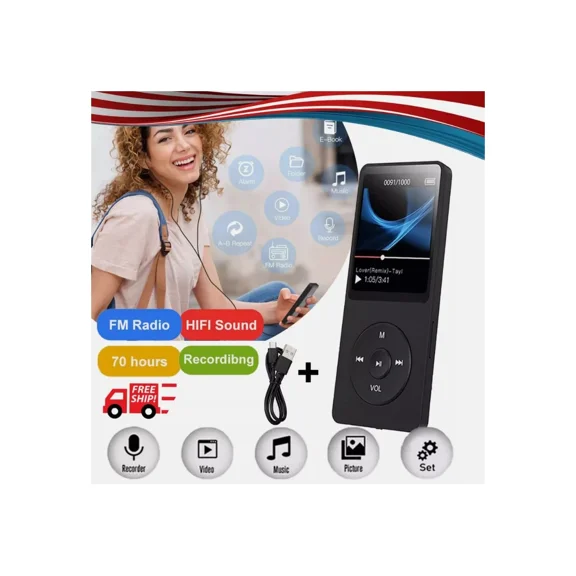 Support 64GB Bluetooth Receiving And Sending MP4/MP3 Lossless Sport Music Player FM Radio Recorder WINDOWSXP/VISTA/WINDOW8 Support English Chinese French Indonesian Portuguese Spanish Italian US