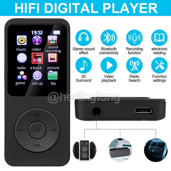 Support 64Gb Bluetooth Mp4/Mp3 Lossless Sport Music Player Fm Radio Recorder Us