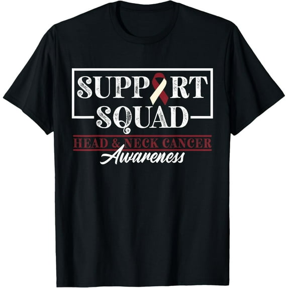 Support Awareness Squad I HNSCC Head And Neck Cancer T-Shirt