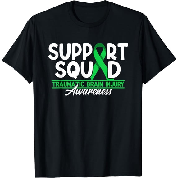 Support Awareness Squad I TBI Traumatic Brain Injury T-Shirt