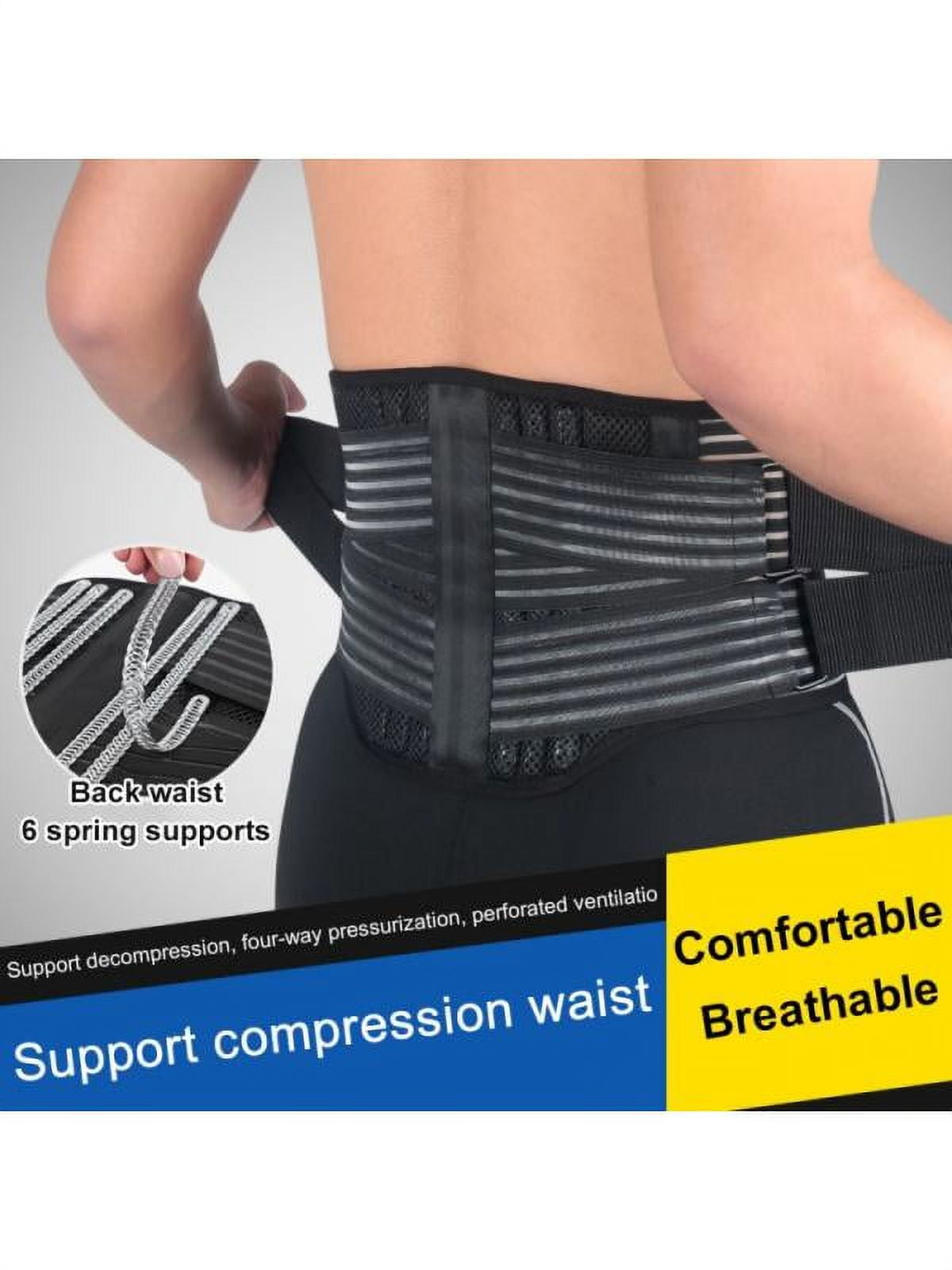 Lumbar Support Belt with Adjustable Pulley Compression System | Sciatica, Spinal Stenosis | PDAC L0626 / L0641 3XL