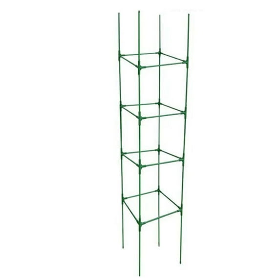 Support Climbing Frame Tomato Cage Trellis for Garden Vegetables Flowers Beans Peppers Cucumbers Eggplants 40 Pieces Green Plastic Easy Assembly"}