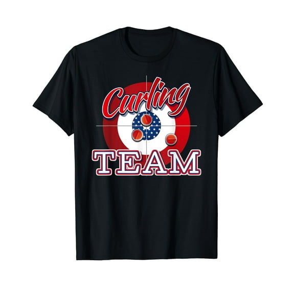 Support Curling Sports Team Funny Ice Lover Gift T-Shirt