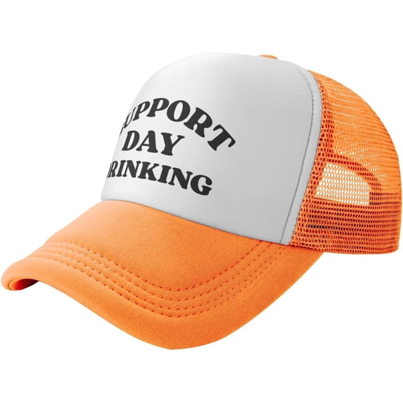 Support Day Drinking Mesh Hat Trucker Baseball Cap