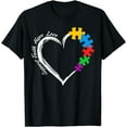 thumbnail image 1 of Support Faith Hope Love Heart Autism Awarenss Shirt Women T-Shirt, 1 of 4