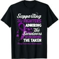 thumbnail image 1 of Support Fighters Honouring Taken Drug Overdose Awareness T-Shirt mens t shirt，black，women，funny，misfits，men，journey, 1 of 4