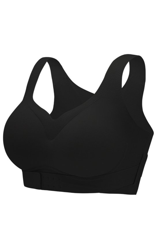 Support Full Coverage No Underwire Bra Push Up Front Closure Postures Corrector