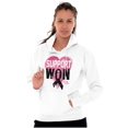 thumbnail image 1 of Support I Won Breast Cancer Awareness Hoodie Sweatshirt Women Brisco Brands M, 1 of 6