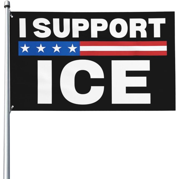 Support Ice Flag I Stand With Ice Flag 3x5 Ft House Outdoor Boat Yard Banner Sign