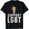 thumbnail image 1 of Support LGBT Bisexual Lesbian Gay Pride T-Shirt, 1 of 4