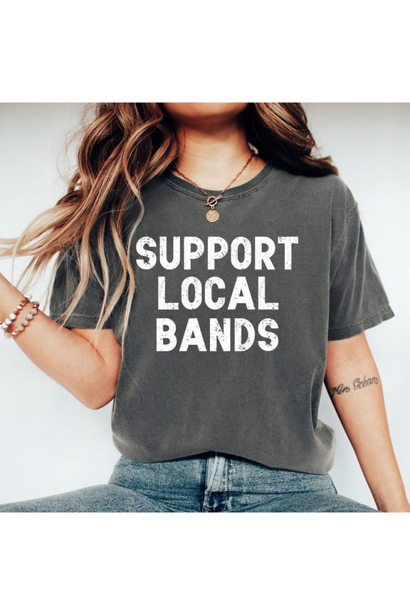 Support Live Music Shirt: Ringspun Cotton Tee All Size S-5Xl